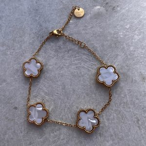 OzMé Lei armbånd stort – Perlemor