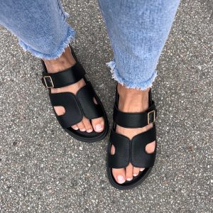 Cille soft sandal – Sort SOMMER TILBUD