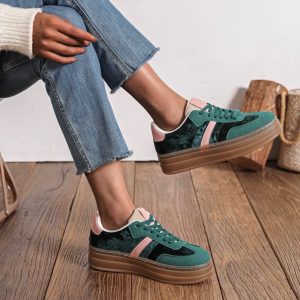Ella sneakers med plateau